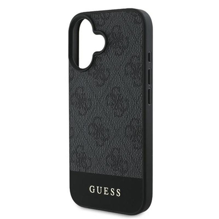 Guess 4G Bottom Stripe - Coque iPhone 16 (gris)