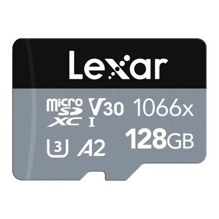 Lexar Micro SDXC - Karta pamięci 128 GB A2 UHS-1 V30 120/160 MB/s z adapterem