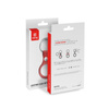 Crong Leather Case with Key Ring - Étui de protection en cuir avec porte-clés pour Apple AirTag (rouge)