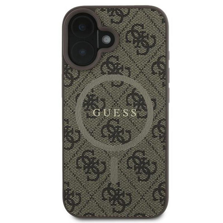 Guess 4G Ring Classic Logo MagSafe - iPhone 16 Plus tok (barna)