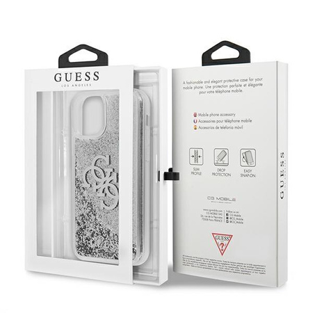Coque Guess Liquid Glitter 4G Big Logo - iPhone 11 Case (argent)