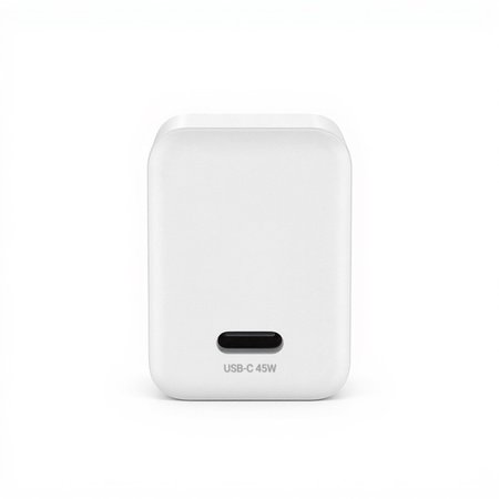 Crong Ultra Compact GaN - Caricabatterie da parete USB-C 45W PD 3.0 con PPS (bianco)