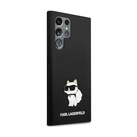 Karl Lagerfeld szilikon Choupette - Samsung Galaxy S24 Ultra tok (fekete)