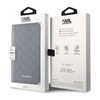 Karl Lagerfeld Saffiano Monogram - Coque iPhone 14 (Noir)