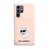 Karl Lagerfeld Silikon Choupette - Samsung Galaxy S24 Ultra Tasche (rosa)
