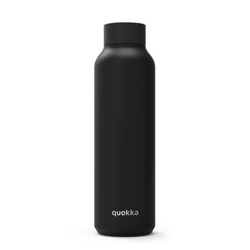 Quokka Solid - Borraccia termica in acciaio inox 630 ml (nero jet)