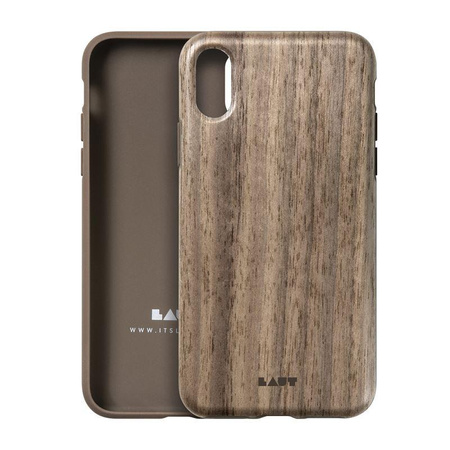 Laut PINNACLE - Coque en bois véritable pour iPhone XR (Noyer)