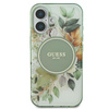 Guess IML Flower & Tonal Circle MagSafe - Case for iPhone 16 Plus (Green)