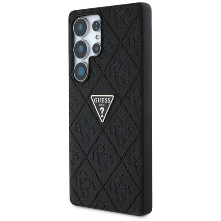 Guess Hot Stamp 4G Muster Dreieck Metall Logo - Samsung Galaxy S25 Ultra Case (schwarz)