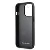 Mercedes Leder Perforierter Bereich - iPhone 13 Pro Max Tasche (navy blau)