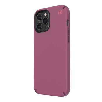 Speck Presidio2 Pro - pouzdro pro iPhone 12 Pro Max s povrchovou úpravou MICROBAN (LSH Burgundy)