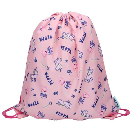 Peppa Pig - Sac à chaussures, gymnastique (44 x 37 cm) Peppa Pig & Unicorn