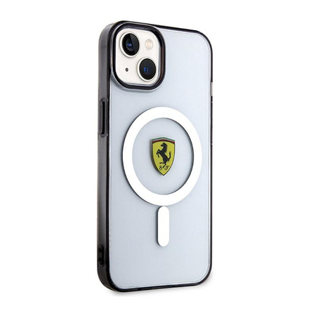 Ferrari Outline Magsafe - iPhone 14 Plus Case (Transparent)