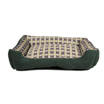Weiches Hundebett Liege 75 x 58 x 19 cm Größe L (grün)