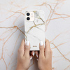 Crong Marble Case - Coque pour iPhone 12 Mini (blanc)