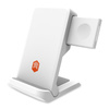 STM ChargeTree Go - 3-in-1 mobiles kabelloses Ladegerät für iPhone, AirPods und Apple Watch (weiß)