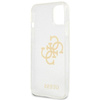 Guess Glitter 4G Big Logo - pouzdro pro iPhone 13 mini (průhledné)