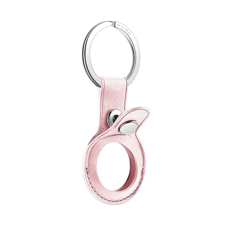 Puro SKY Case - Apple AirTag Schlüsselanhänger aus Öko-Leder (sandrosa)