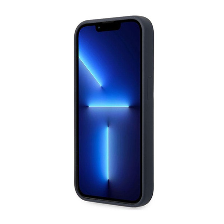 BMW Liquid Silicone Case Metal Logo MagSafe - pouzdro pro iPhone 14 Pro Max (Navy Blue)
