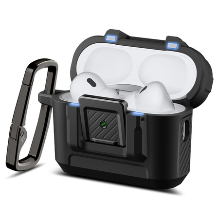 Spigen Lock Fit - Rugged Case for Apple AirPods Pro 3 (Matte Black)