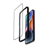 Crong Anti-Bacterial 3D Armour Glass - 9H voll Bildschirm gehärtetes Glas für iPhone 14 Pro + Installationsrahmen