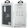 Karl Lagerfeld Silicone Double Heads And Circle MagSafe – Pouzdro pro Samsung Galaxy S25 Edge (černé)