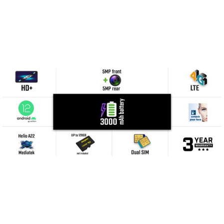 Energizer Ultimate U608S - Smartfon 2GB RAM 32GB 6,08" 4G LTE Dual Sim EU (Czarny)