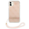 Guess 4G Print Cord - Tasche mit Lanyard iPhone 11 (Pink)