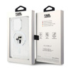 Karl Lagerfeld Karl & Choupette Glitter MagSafe - iPhone 14 Pro Tasche (Transparent)