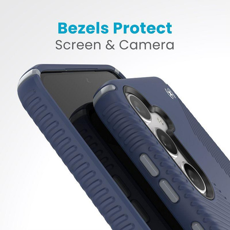 Speck Presidio2 Grip - Samsung Galaxy S24+ Case (Coastal Blue / Dust Grey)