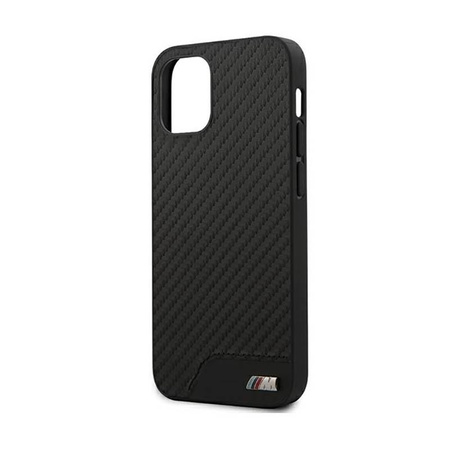 BMW M Collection PU Carbon - Coque pour iPhone 12 mini (noir)