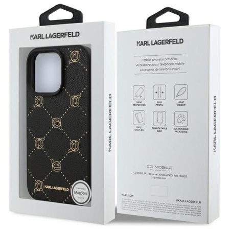 Karl Lagerfeld MagSafe Karl Head - Etui iPhone 16 Pro Max (noir)