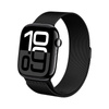 Crong Milano Steel - Rozsdamentes acél szíj Apple Watch 44/45/46/49 mm-es órához (fekete)