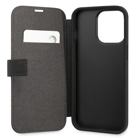 BMW Booktype M Carbon Stripe - iPhone 13 Pro Max Tasche (schwarz)