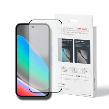 Crong 3D Armor Glass Lite - tvrzené sklo s celoplošným lepením pro Google Pixel 9 / 10
