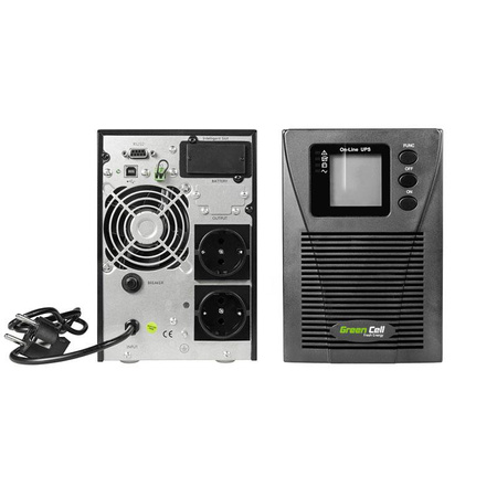 Green Cell - Online MPII 1000VA 900W UPS with LCD display