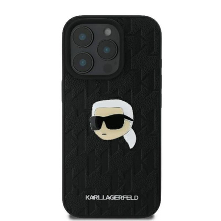 Karl Lagerfeld Monogram Karl Head Pin - Pouzdro iPhone 16 Pro Max (černé)