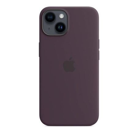 Apple Silikonhülle - Silikonhülle mit MagSafe für iPhone 14 (Berry)