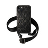 Karl Lagerfeld Monogram Plaque Logo Strap - Case for iPhone 14 Plus (Black)