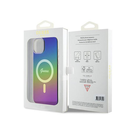 Guess IML Iridescent MagSafe - iPhone 15 tok (színes)