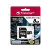 Transcend Memory MicroSDHC - Karta pamięci 8 GB UHS-1 U1 45MB/s z adapterem