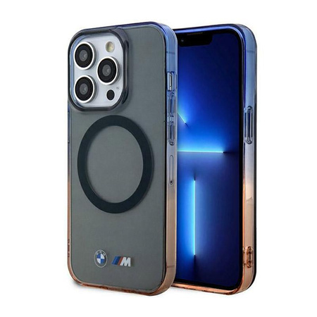 BMW Gradient Bumper MagSafe - pouzdro pro iPhone 14 Pro Max (šedé)
