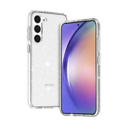 Crong Glitter tok - Samsung Galaxy A54 5G tok (átlátszó)
