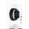 Bracelet Puro Loop - Bracelet tressé pour Apple Watch 38/40/41 mm (noir)