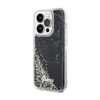 Guess Liquid Glitter Marble - Case for iPhone 14 Pro (Black)