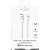 PURO USB csatlakozókábel Apple csatlakozó Lightning MFi 0.5m (fehér)