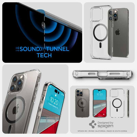 Spigen Ultra Hybrid Mag MagSafe – Etui do iPhone 14 Pro (Carbon Fiber)
