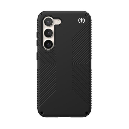Speck Presidio2 Grip - Csúszásgátló tok Samsung Galaxy S23 készülékhez (Fekete/Fekete/Fehér)