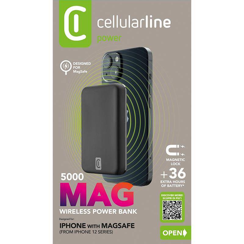 Cellularline Wireless Power Bank MAG 5000