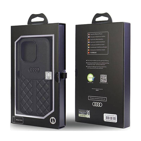 Audi Genuine Leather - Etui iPhone 14 Pro (Czarny)